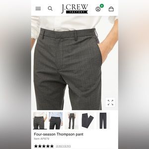 J Crew Four Season Thompson Pant